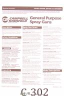 Campbell Hausfeld DH3200, DH 4200 & DH530001, Spray Guns, Operating Manual